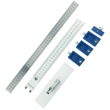 

Cabinet Jig Hardware Pocket Hole Punch Locator Sleeve Drill Guide Set Drawer Woodworking Tool Aluminum Alloy