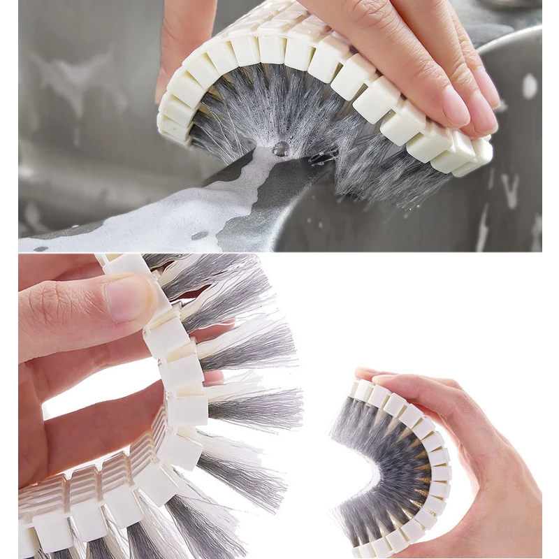 Cleaning Brush Kitchen Stove Flexible Pool Bathtub Tile Bathroom Corner Brushes | Дом и сад