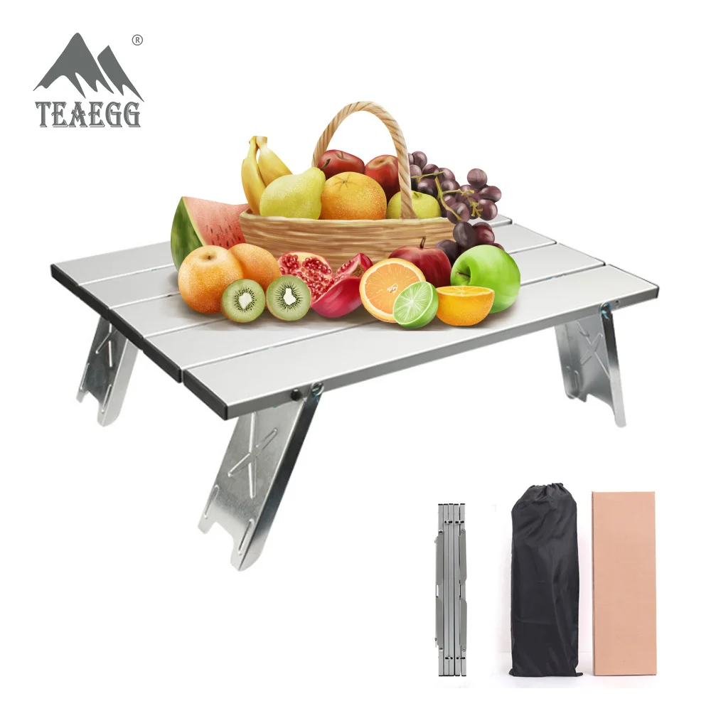 

Ultralight Mini aluminum Metal Portable Camping Table Lightweight Foldable Compact Tables folding hiking picnic table desk read