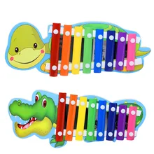 Детские развивающие Музыкальные инструменты, детские строительные блоки, игрушка пианино, 8 месяцев, 1-2-3 года, восемь тонов, Xylop