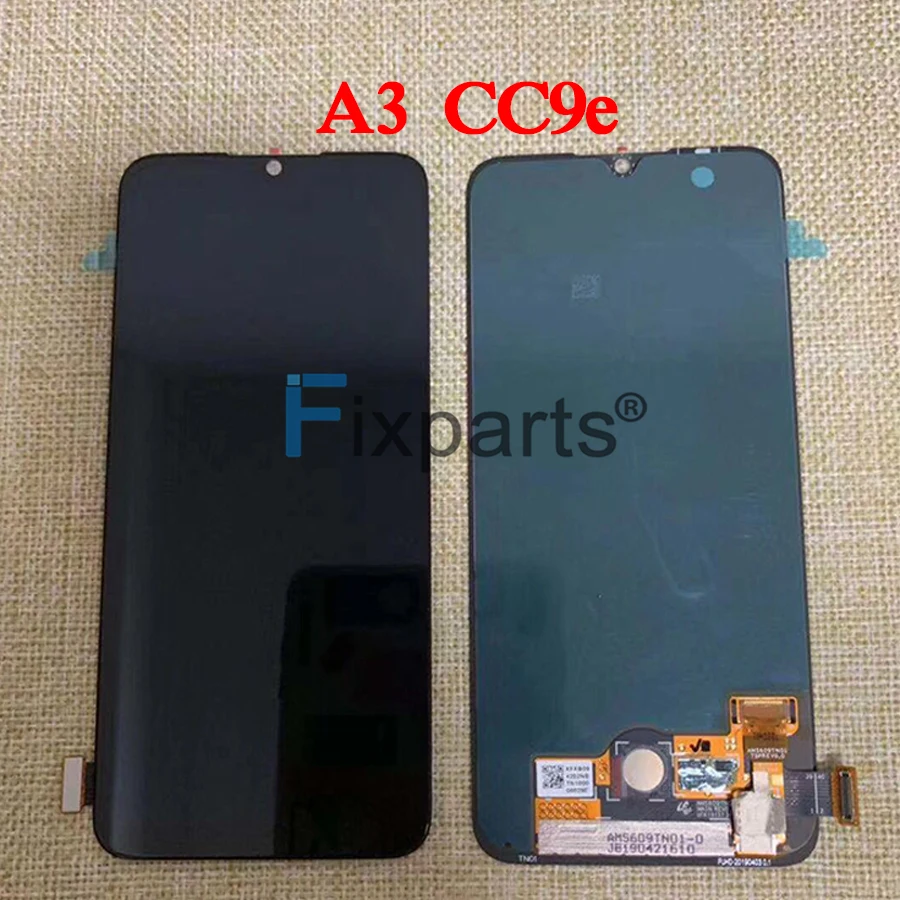 Супер AMOLED Xiao mi CC9 lcd mi A3 дисплей кодирующий преобразователь сенсорного экрана в сборе запасные части 6,3" для Xiaomi mi CC9e lcd