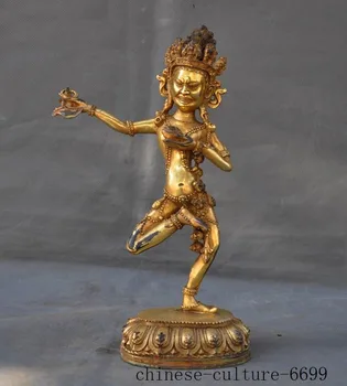 

wedding decoration Tibet Buddhism bronze Gilt Vajrayogini Vajravarahi Dakini Goddess Buddha statue