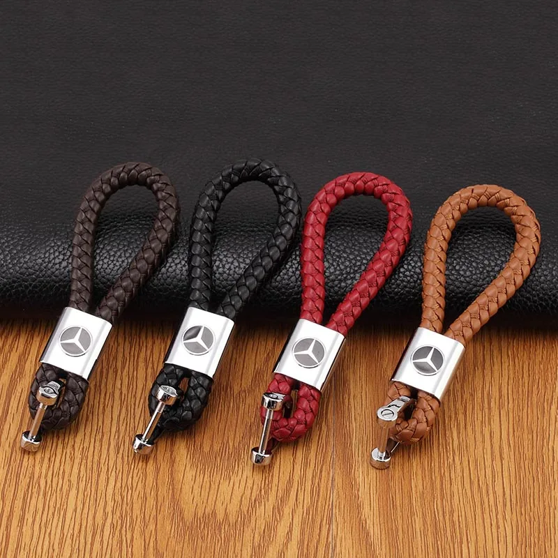 

Car Keychain Keyring Braided Rope Key Chain Pendant For Mercedes Benz AMG W203 W204 W205 W210 W211 W212 ML SL CLA CLK GLK C200