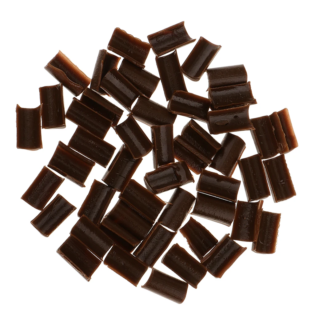 50Pcs Keratin Nail Glue Beads for U Tip Rebond Hair Extension Clip Hot Fusion Black Gold Brown White