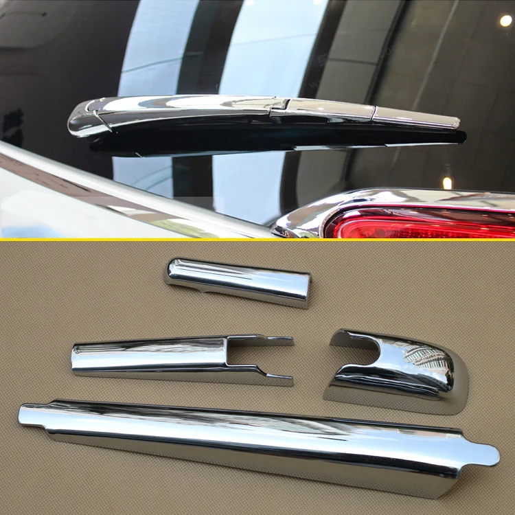 

Chrome Rear Window Windshield Wiper Cover Trims For Jeep Cherokee KL 2014-2021