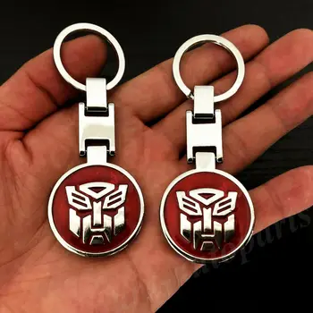 

2pcs Metal Transformers Autobot Deception Car Keyring Keychain Key Chain Ring