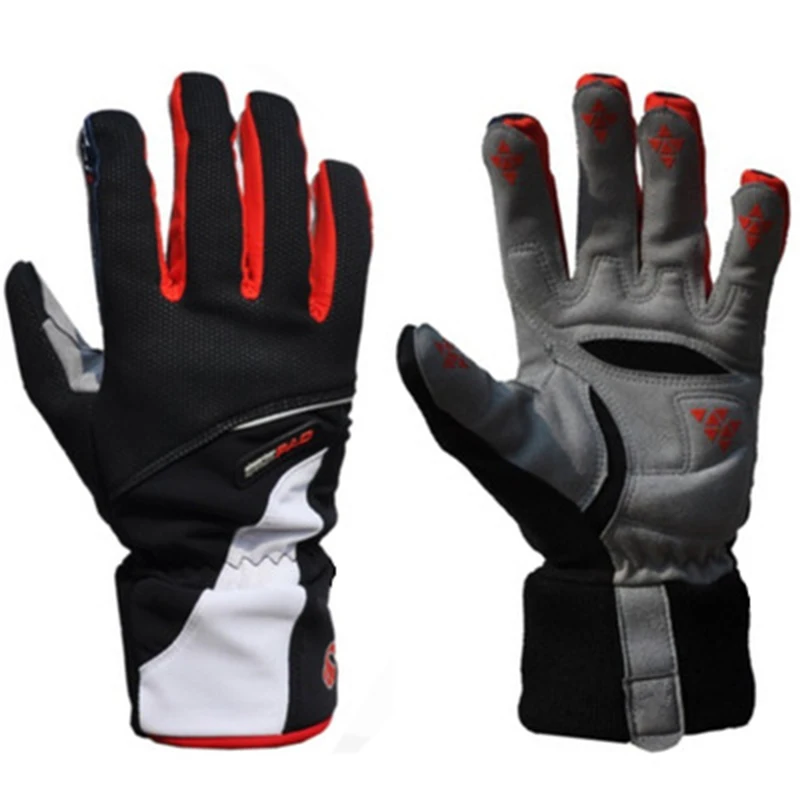 Унисекс противоскользящие противоударные велосипедные перчатки для верховой езды зимние термальные флисовые велосипедные перчатки для MTB уличные износостойкие велосипедные перчатки