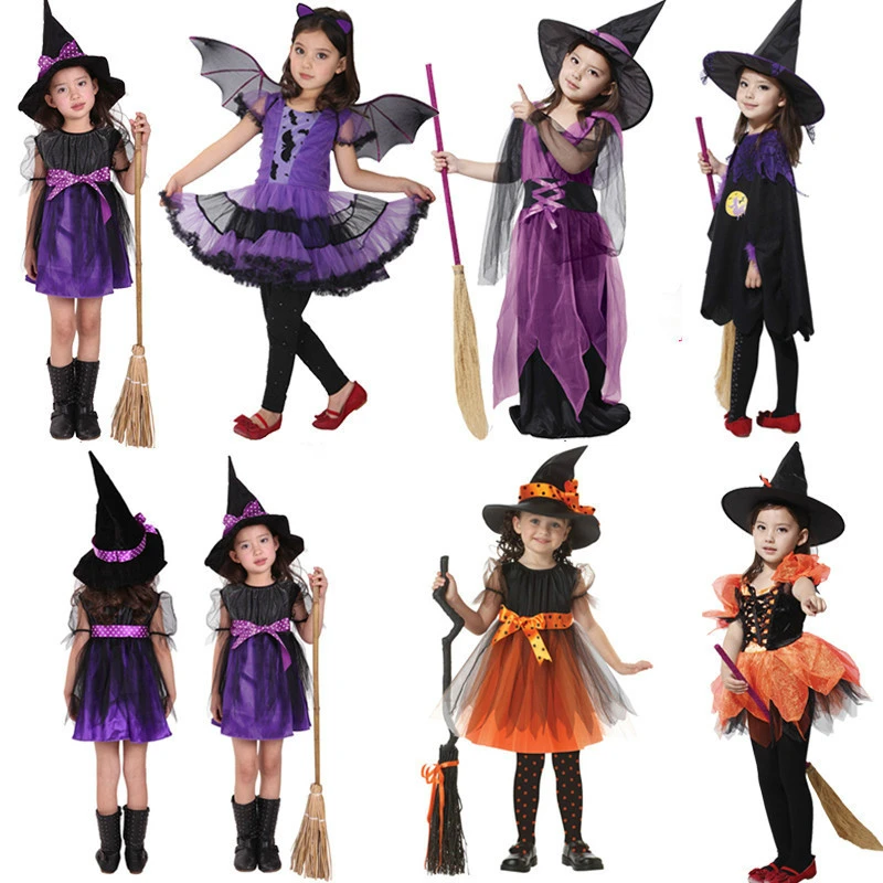 

2019 New Baby Kids Children Cosplay Costumes Witch Batman Hulk Superhero Carnival Halloween Cosplay Costumes for Girl and Boy
