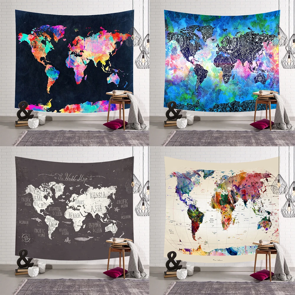 

Bohemian Wall Hanging Tapestry Beach Wave For Home Throw Rug Blanket Home Decor Yoga Mat Carpet Wall Cloth Mandala Hippie Manta