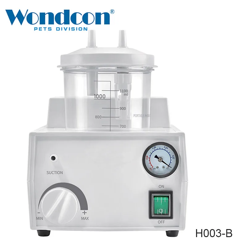 Wondcon Portable Phlegm Suction Unit Small volume Oil-free piston Phlegm Suction