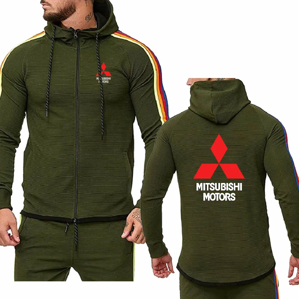 Мужская толстовка с логотипом Mitsubishi модная повседневная флисовая капюшоном