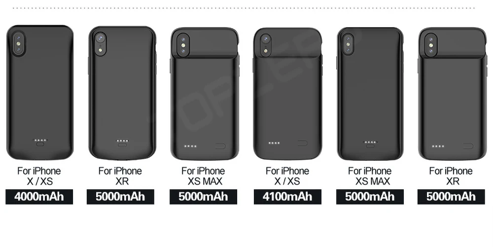 Чехол для телефона с зарядным устройством для iPhone X XS Max 11 Pro, ультра тонкий 5000 мА/ч чехол для зарядки аккумулятора, внешний аккумулятор для iPhone 6, 7, 8 Plus