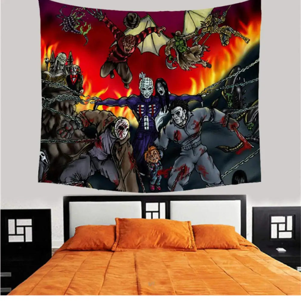 

Home Decor Wall Hanging Tapestry Horror Movie Bohemian Friday Bohemian Blanket Beach Towel Tablecloth