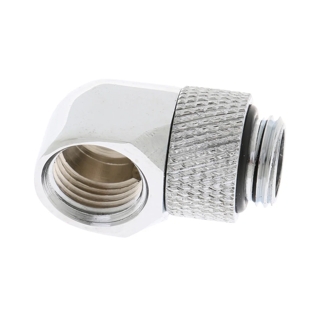 1x Right Angled G1/4 Inch Rotary Fitting for Computer Water Cooling System