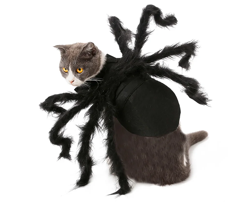 Забавная Одежда для собак ползающий костюм паука костюм для костюмированой Вечеринки На Хэллоуин для маленьких собак щенков котов наряд для вечеринки одежда для домашних животных S/M