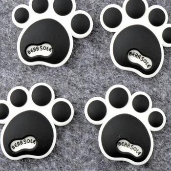 

Cartoon Car Stickers Dog Footprints Decorative Anti-collision Stickers Silicone Footprints Car Stickers Footprint Stickers