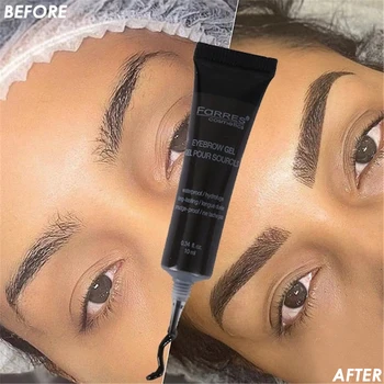 

Natural Waterproof Liquid 6 Colors Eyebrow Gel Set Durable Brown Henna Eyebrow Tint Mascara Eyebrows Enhancer Dyeing Cream