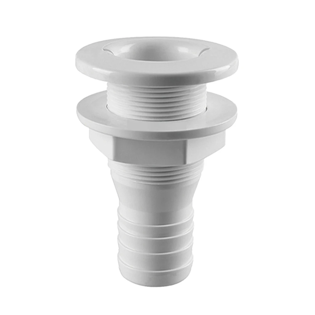 5/8, 3/4, 1, 1-1/4, 1-1/2 Inch Nylon Straight Thru-Hull Hose Plumbing Fitting for Boats Yacht
