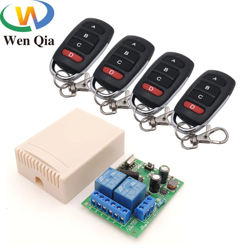 433mhz Wireless Universal Remote Control Ac 2v 10a 2ch Rf Relay Receiver And Transmitter For Remote Light Bulb Motor Switch Remote Controls Aliexpress 433mhz Wireless Universal Remote Control Ac 2v 10a 2ch Rf Relay Receiver And Transmitter For Remote Light Bulb Motor Switch Remote Controls Aliexpress