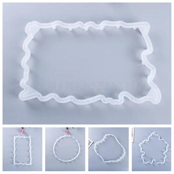 

DIY Tray Holder Casting Silicone Mould Crafts Fruit Plate Bracket Making Tool Crystal Epoxy Resin Mold Drop Shipping