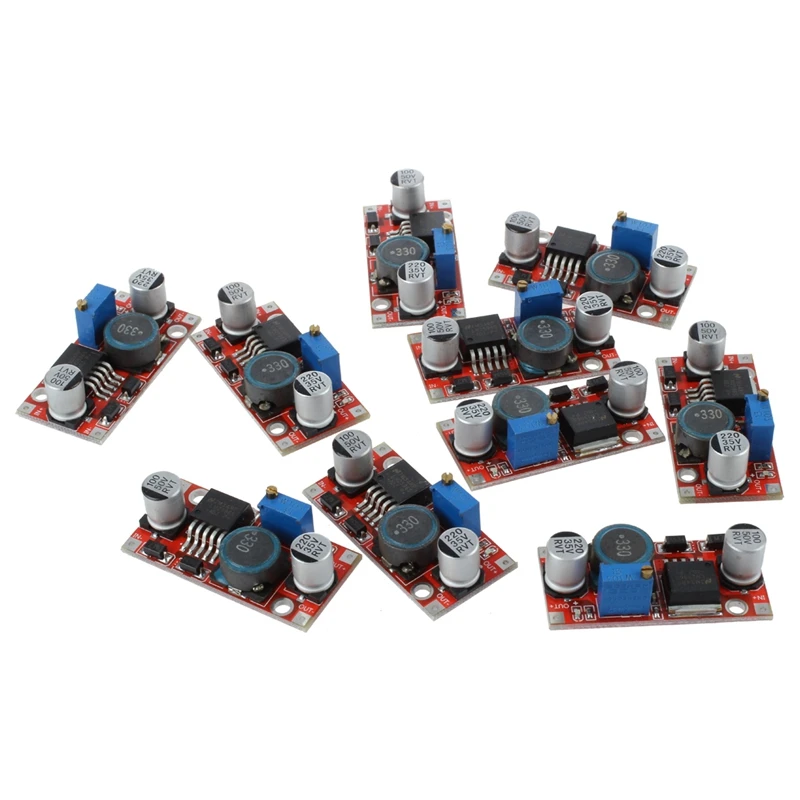 FFYY-New 10Pcs DC-DC LM2596 Converter Buck Adjustable Step Down Power Module 1.5-35V