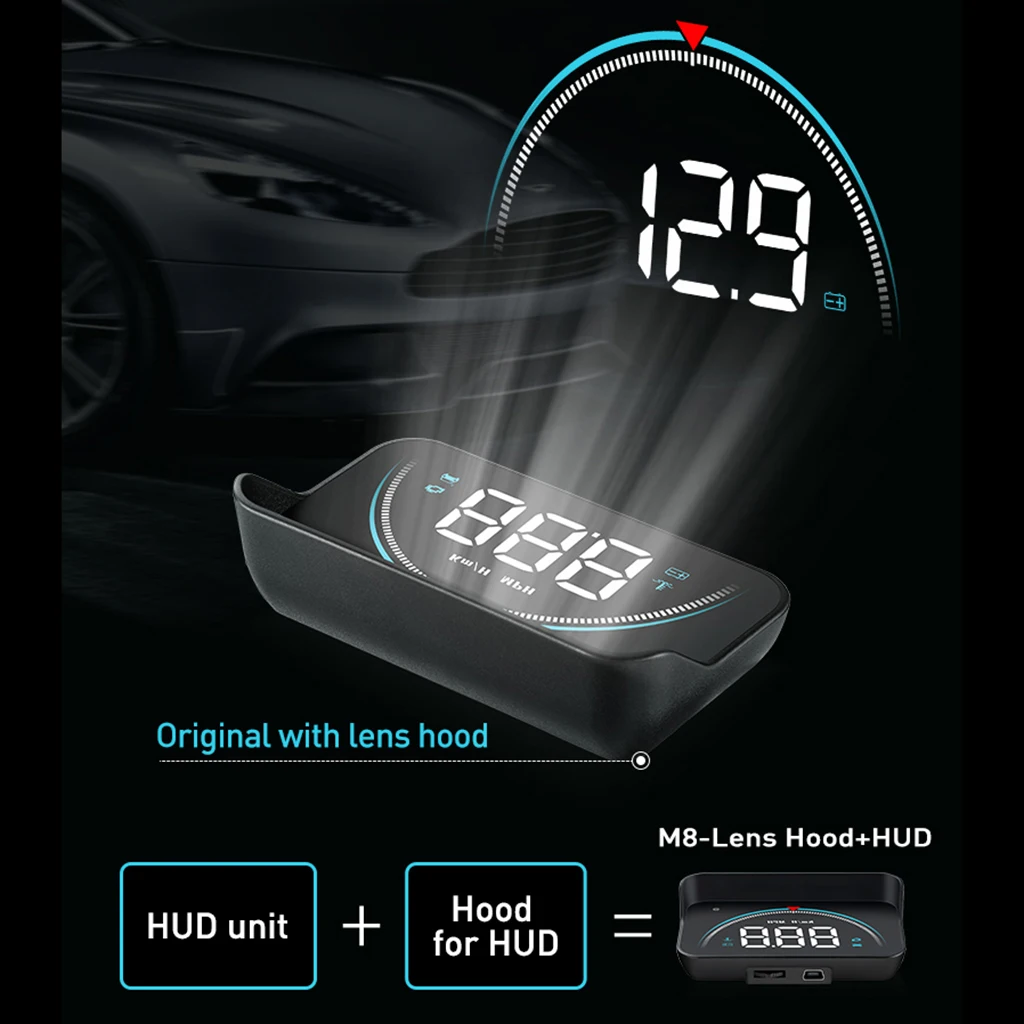 Car-Styling M8 Auto Hud Head Up Display Overspeed Warning Projector KM/H MPH Car-Styling M8 Auto Hud Head Up Display Overspeed Warning Projector KM/H MPH