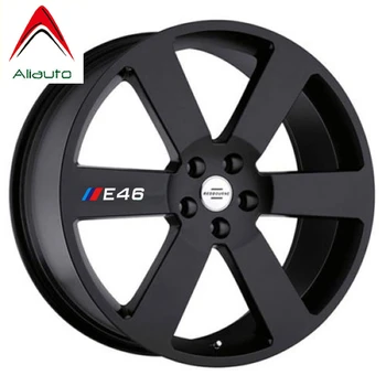 

Aliauto 4 X Car Tires & Rim Sticker Decal Accessories for BMW 1 3 5 Series X1 X3 X5 X6 M3 M5 E30 E34 E36 E39 E46 E60 E90