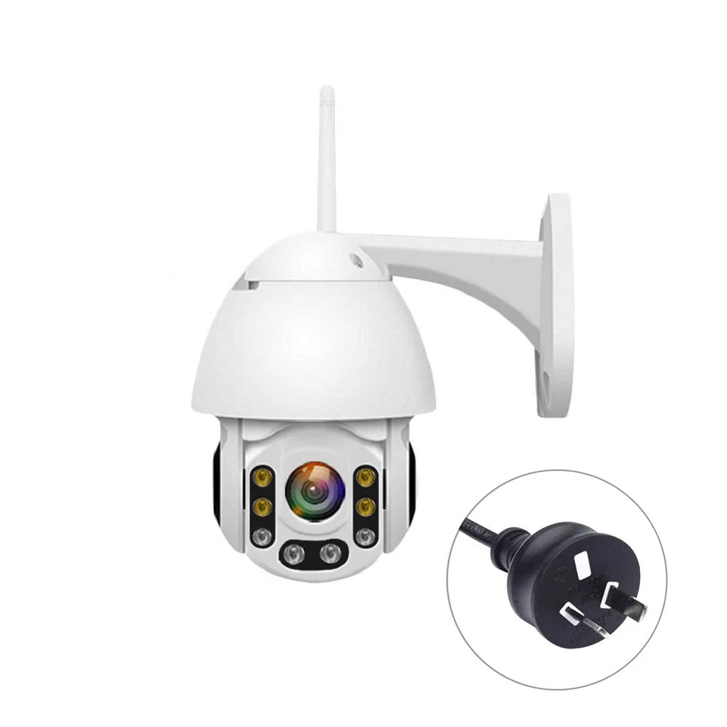 360 градусов вращения беспроводной WiFi камера Открытый IP66 водонепроницаемый ночного видения 1080P домашней безопасности 2MP Cam AU/UK plug