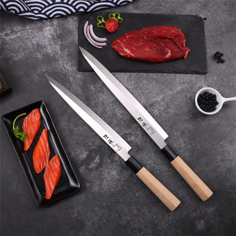 Japanese Sushi Knife Sashimi Sushi Knife 10 Inch Slicing Knife Cooking Knife  Towsun Cutting Sushi Fish Filleting Slicing