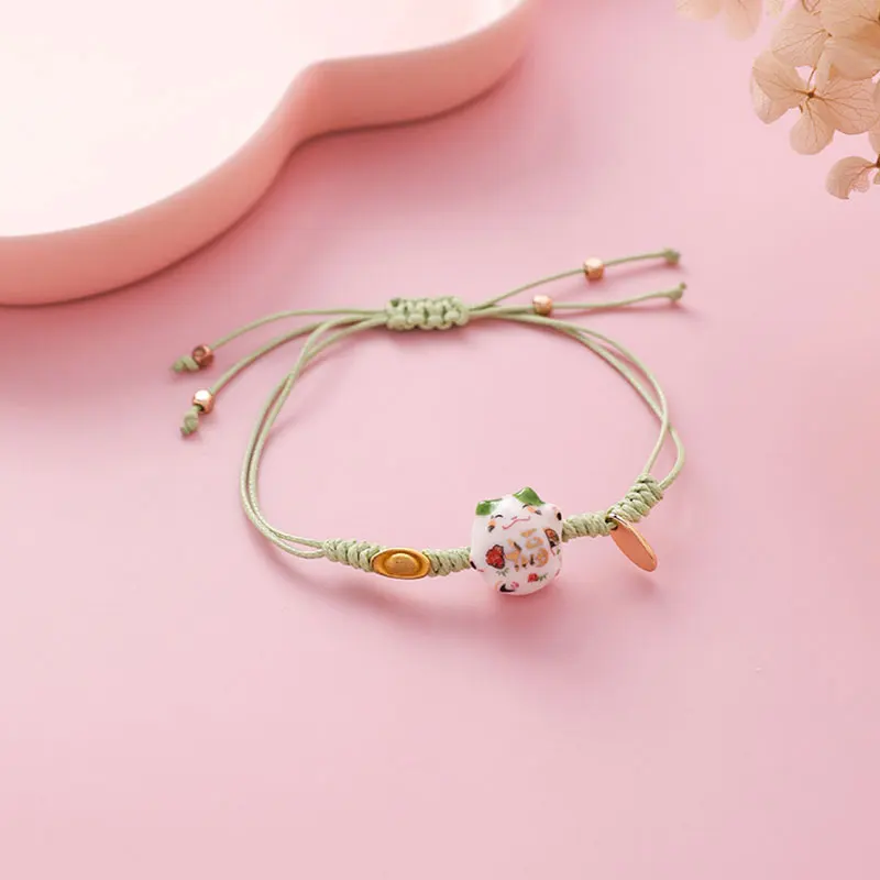 DoreenBeads, Модный женский браслет, плетеные браслеты, розовый кот, животное, слиток, ювелирные изделия, аксессуары, подвески, 5,5 см диаметр., Цельнокроеное платье - Окраска металла: 7