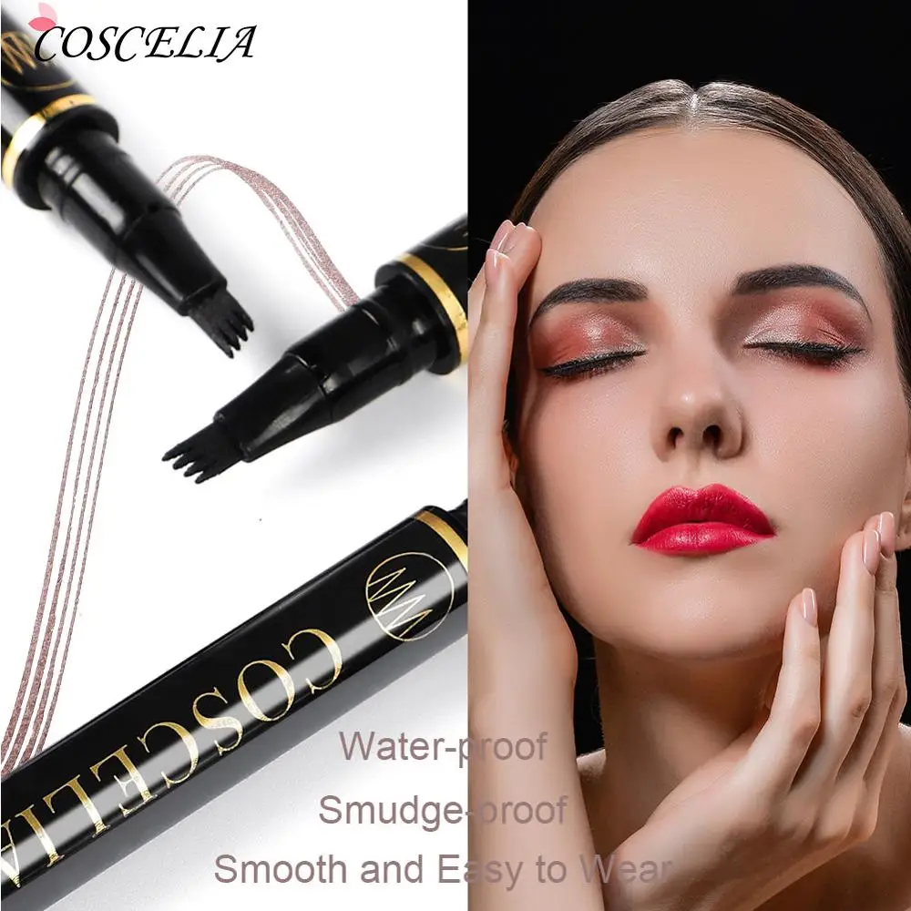 

Waterproof Eyebrow Pencil Long-lasting Eye Brow Pencil Black Brown Shade For Eyebrows Makeup Set For Eyebrow