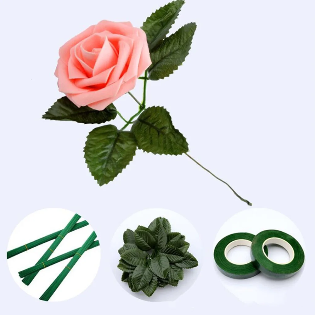 Floral Arrangement Tools Making Kit Tape Stem Wrap Wire Christmas For Bouquet Florist Wedding Supplies Decoration | Дом и сад