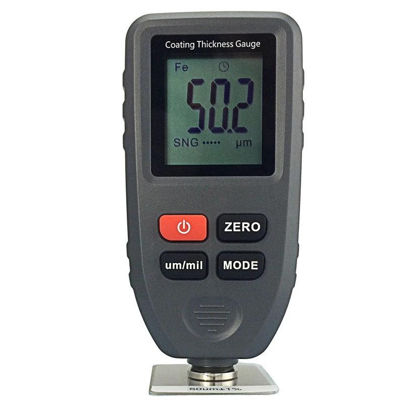 

TC100 Digital Coating Thickness Gauge FE/NFE 0-1300um Car Paint Film Auto 0.1um Thickness Tester Measuring Tool Manual Meter