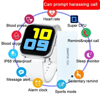 

2020 Smart Watch With Men Women Fitness Blood Pressure Tracker Reject Call Bluetooth Camera Smartwatch For Apple Andorid Xiaomi