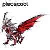 Piececool 3D Metal Puzzle The Black Dragon DIY Model Kits Assemble Jigsaw Toy Desktop Decoration GIFT For Adult  Kids 1