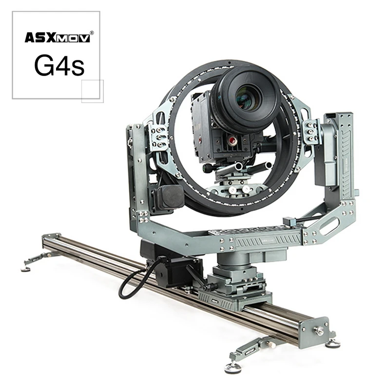 ASXMOV G4S Алюминиевый сплав Многофункциональный dslr трек слайдер 3D Головка гладкая механизированная камера Долли слайдер для кинофильма оборудование - Цвет: 130cm Fixed Slider