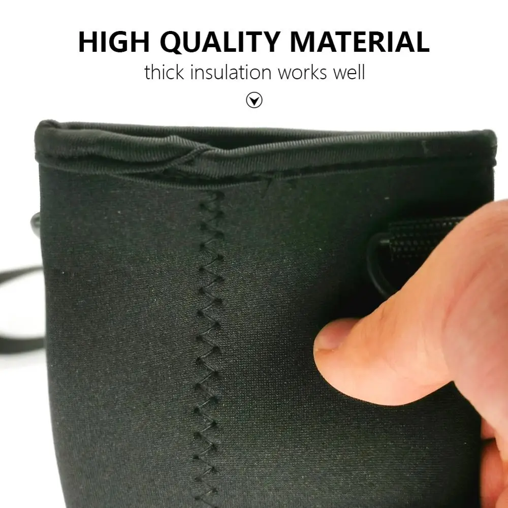 420-1500ML Water Bottle Cover Bag Pouch w/Strap Neoprene Water Pouch Holder Shoulder Strap Black Bottle Carrier Insulat Bag water bottle holder,bike water bottle bag