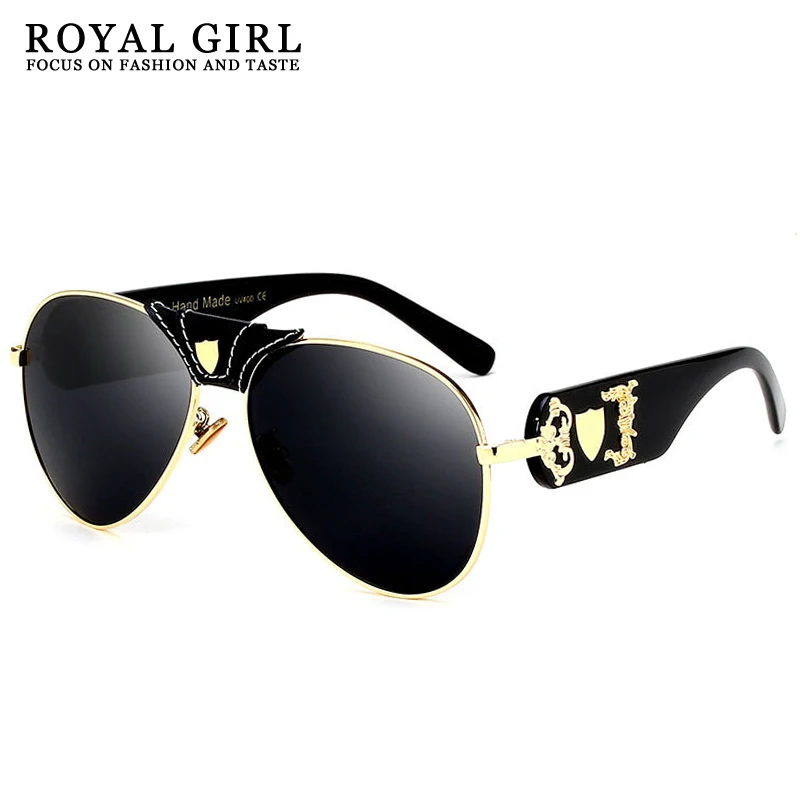 Солнцезащитные очки ROYAL GIRL ss175 мужские классические темные для вождения черные |