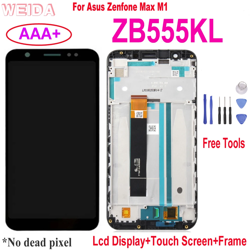 ЖК-дисплей AAA + 5 &quotдля Asus Zenfone Max M1 ZB555KL сенсорный экран с дигитайзером стеклянный