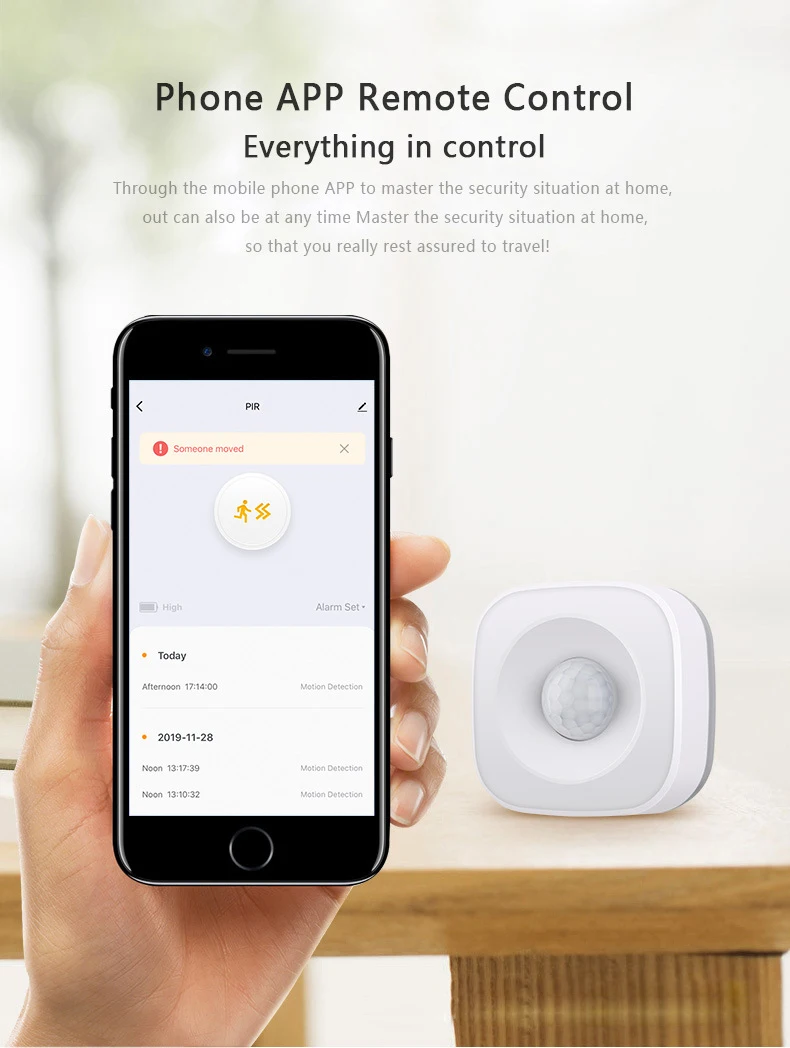 Tuya ifttt bateria alimentado inteligente zigbee pir