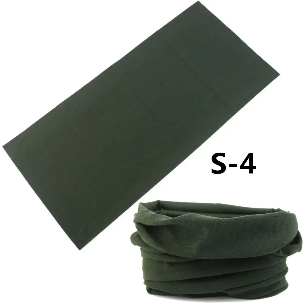 

Army Green Cycling Mens Sport Scarves Outdoor Multifunctional Seamless Scarf 25*48cm Headband Baby Magic Hijab Solid Bandana