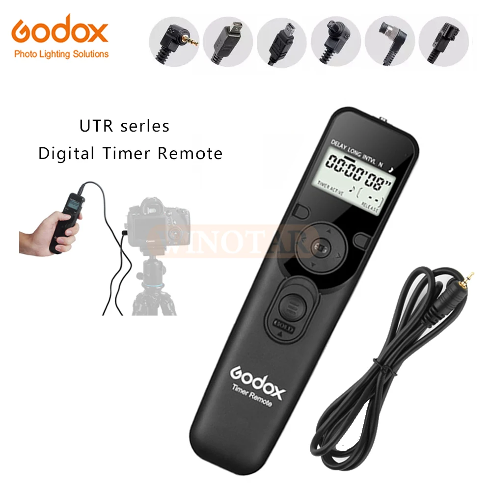 Godox таймер дистанционного управления спуска затвора DC0 DC2 N3 E3 S1 P1 кабель для Canon RS