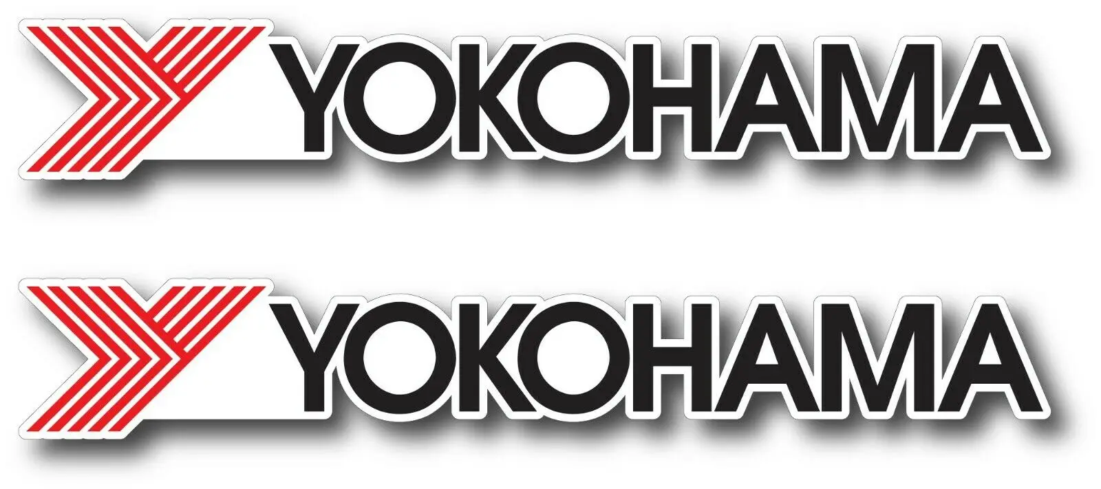 2X YOKOHAMA TIRES RACING JDM DECAL STICKER TRUCK VEHICLE CAR WINDOW