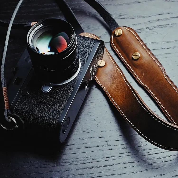High Quality Retro Style Two Layers Horsehide Genuine Leather Camera Shoulder Neck Strap Belt For Leica Fujifilm Sony | Электроника