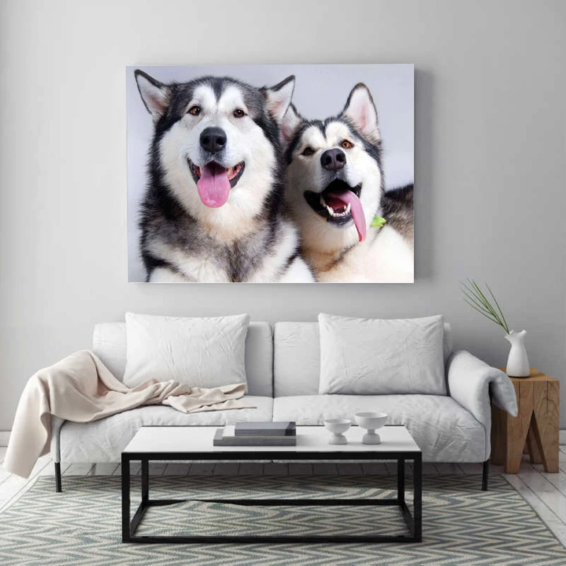 

Diamond painting Siberian husky Dog Animal cross stitch diamond embroidery mosaic round rhinestone stickers home decoration gift
