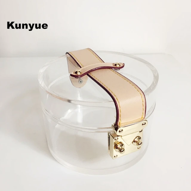 Clear Acrylic Round Handle Handbag Women Scarves Transparent Travel  Shoulder Crossbody Jelly Bag For Women Mini Clear Box Purse - Transparent  Bags - AliExpress