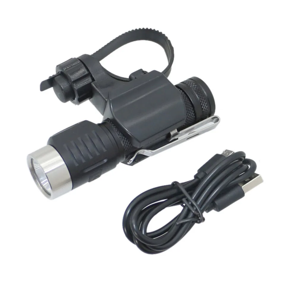 Мини USB велосипедный светильник XML2 850LM 3000mAh светодиодный 5 режимов велосипедный светильник с зажимом из нержавеющей стали карманный светильник