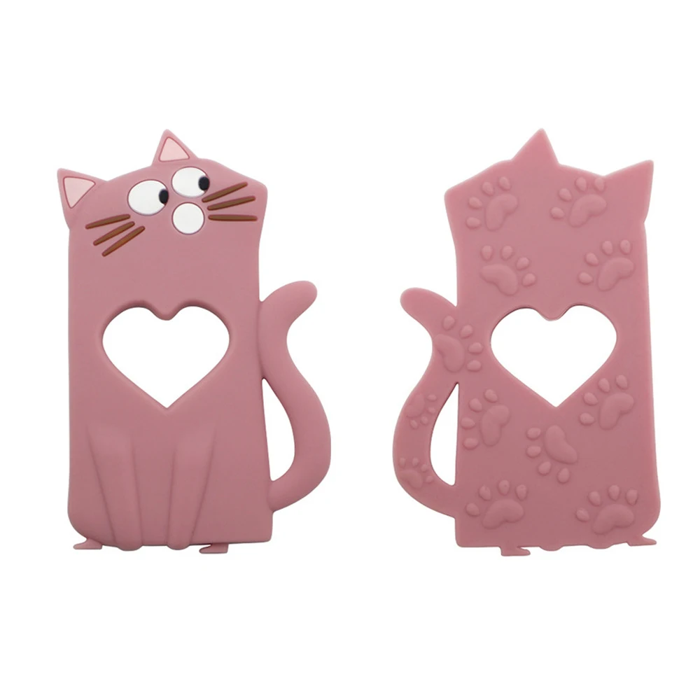 1pc BPA Free Cartoon Silicone Teether Food Grade Silicone Beads DIY Necklace Pendant Toys Accessories Baby Teethers 5