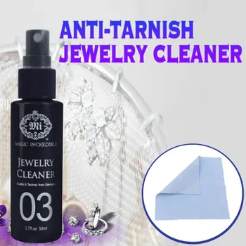 

50ml Removedor De Óxido Jewelry Necklace Ring Cleaning Polisher Gold Bar Cleaner Maintenance Spray Bag Cleaning Cloth #Zer