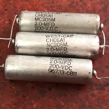 

West-cap Xidian Ch05a 2uf200v Antique Copper Shell Oil Immersion Audio Frequency Capacitance Electrolytic capacitor